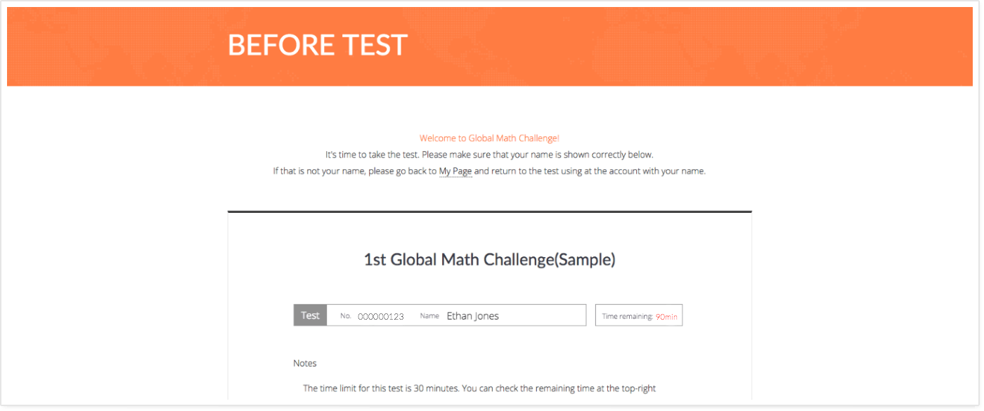 before test