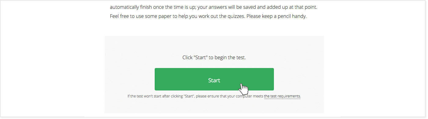 before test